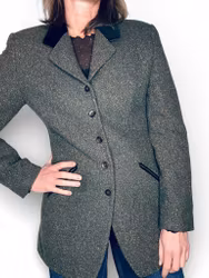 KENZO Jungle grönmelerad kavaj