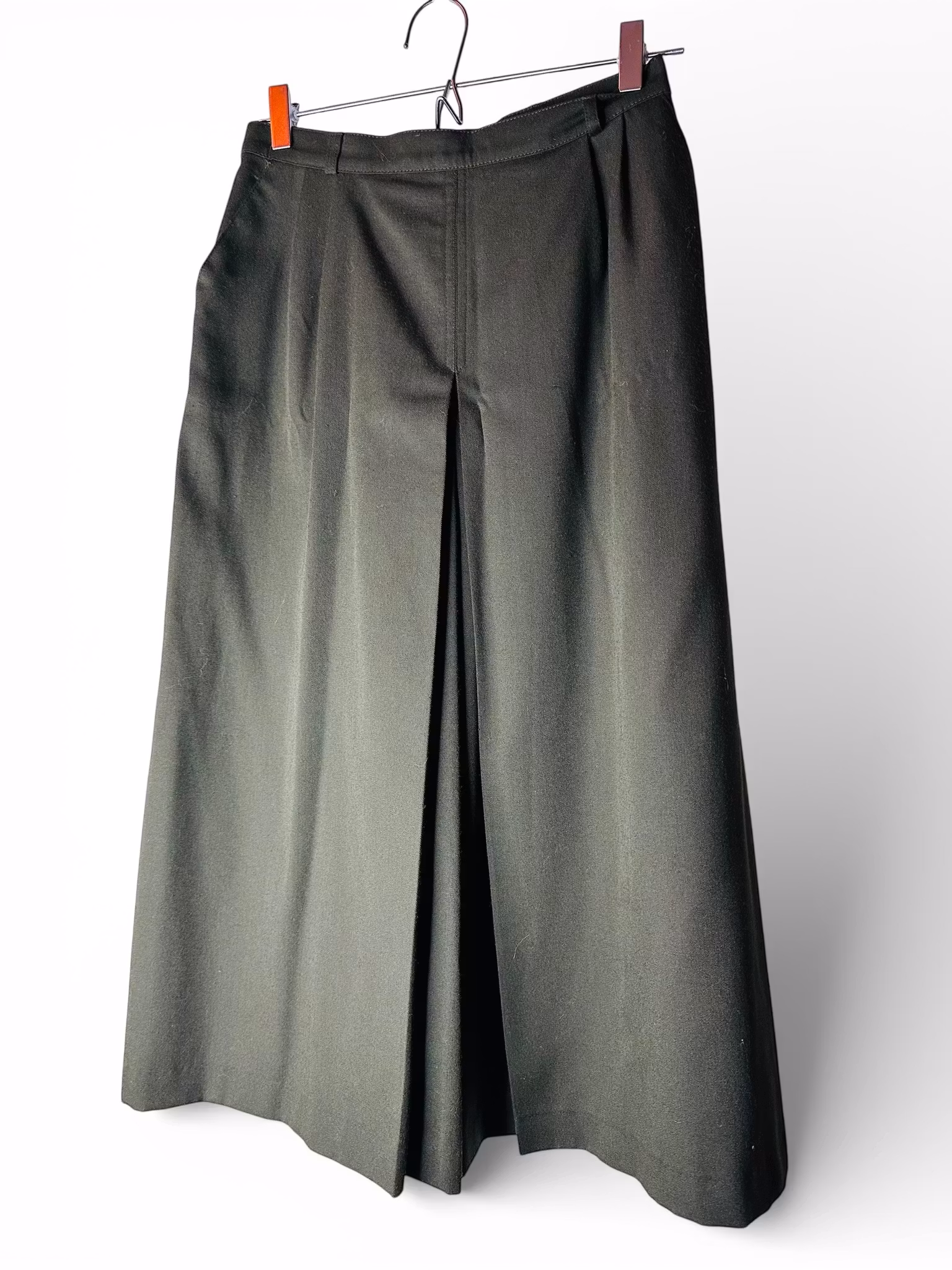 Mörkgrön vintage byxkjol