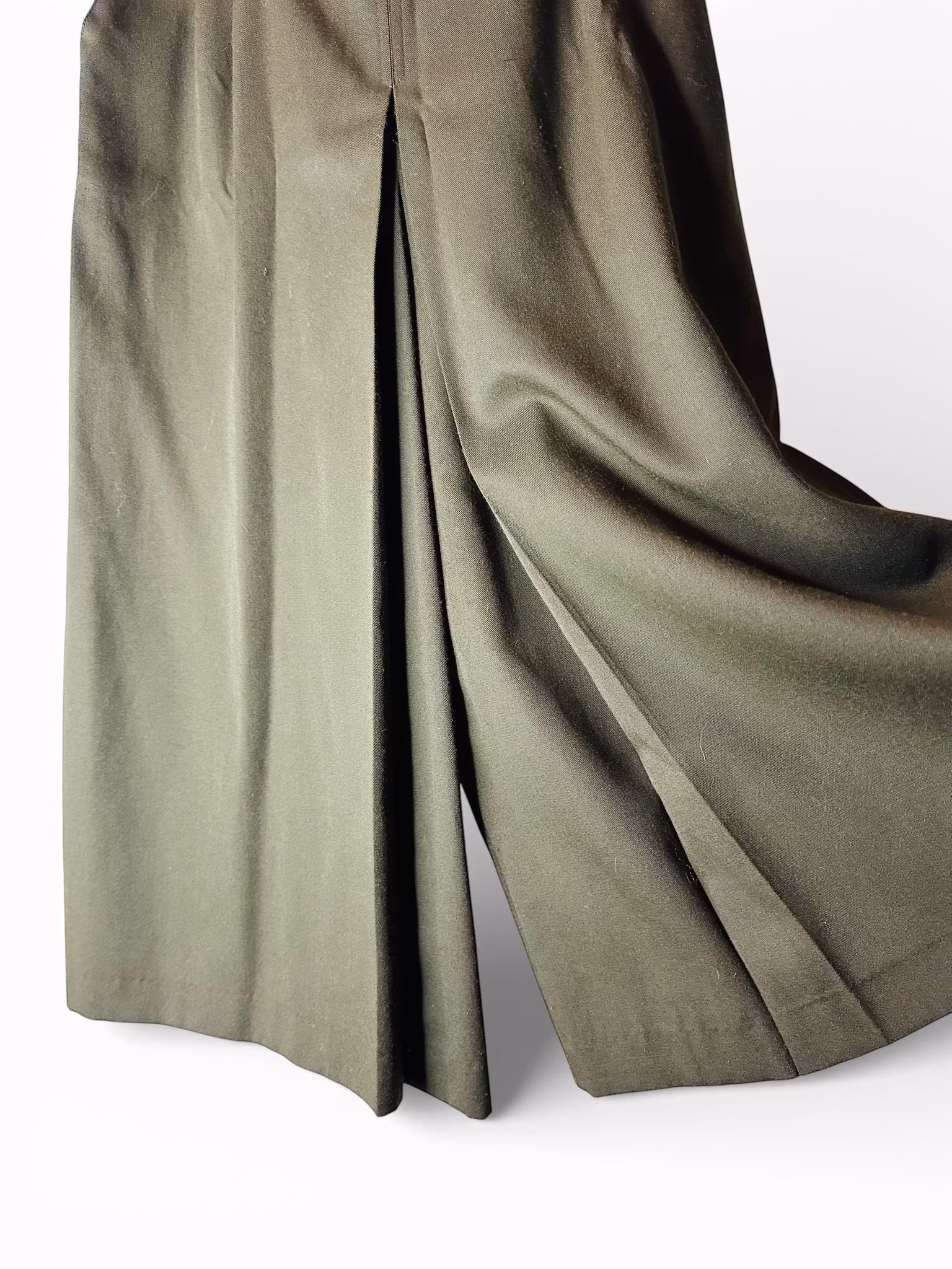 Mörkgrön vintage byxkjol