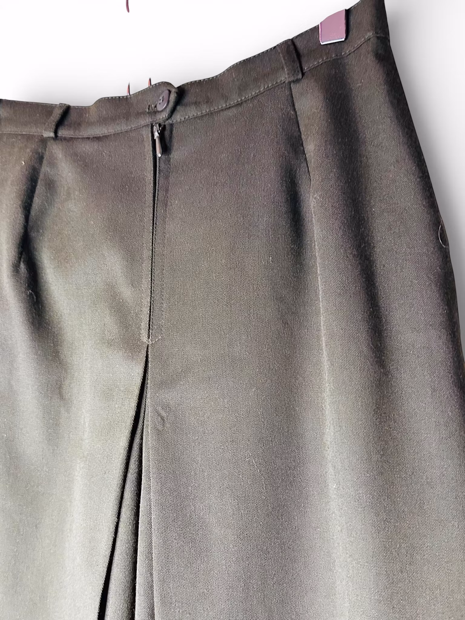 Mörkgrön vintage byxkjol