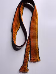 Vintage orange vävd slips