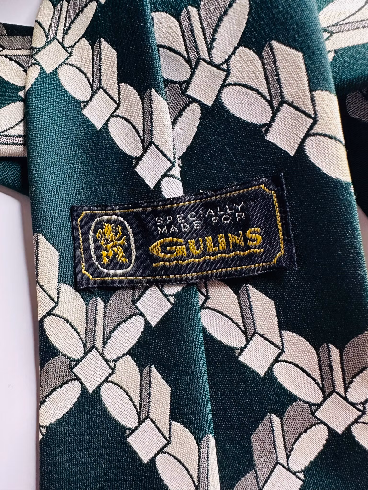 Grön vintage slips 70-tal