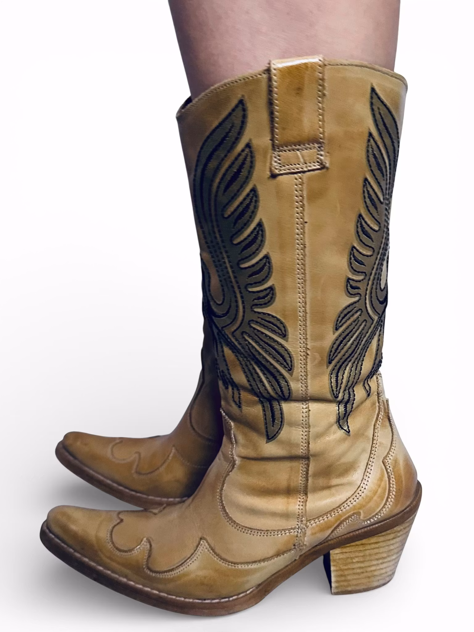 Beige cowboyboots