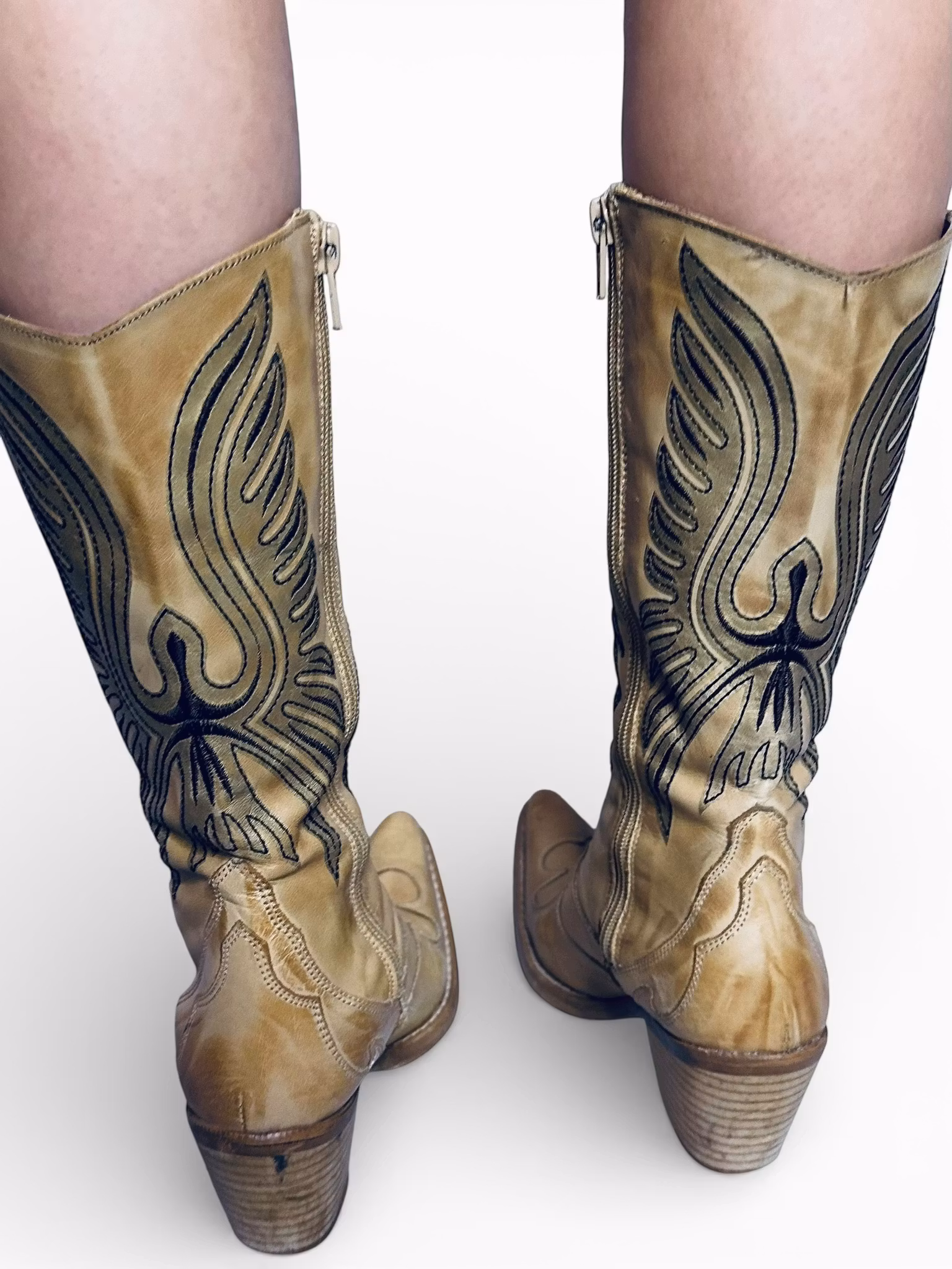 Beige cowboyboots
