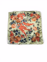 Vintage scarf med orange blommor