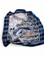 Vintage scarf med tigerprint