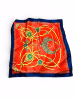 Klassisk vintage scarf i rött