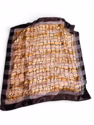 Vintage scarf med bruna rutor