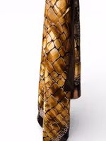 Vintage scarf med bruna rutor