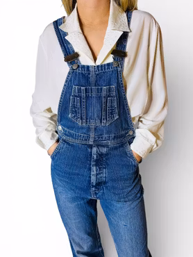 Vintage snickarbyxor i denim