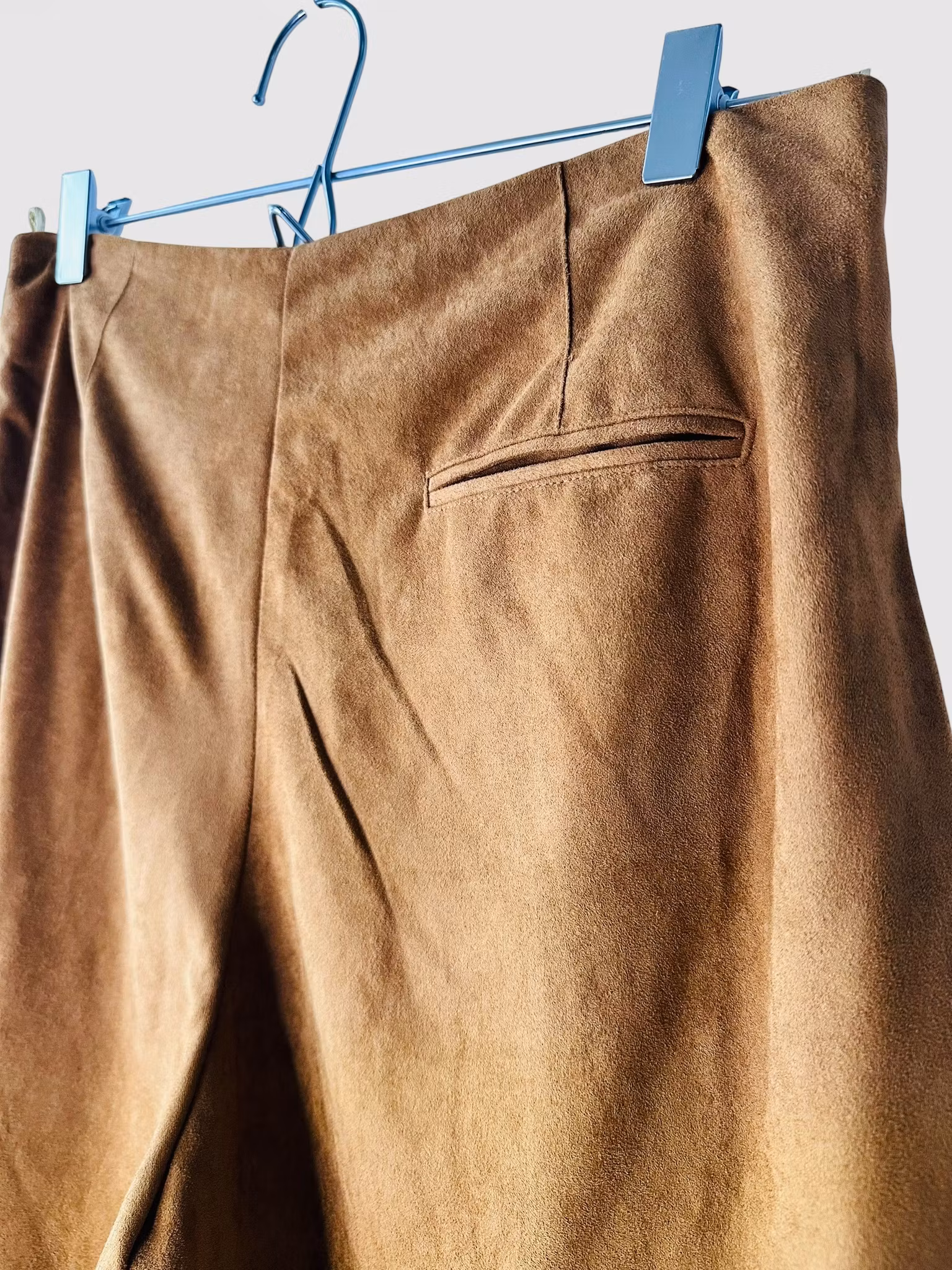 Culottes i fuskmocka