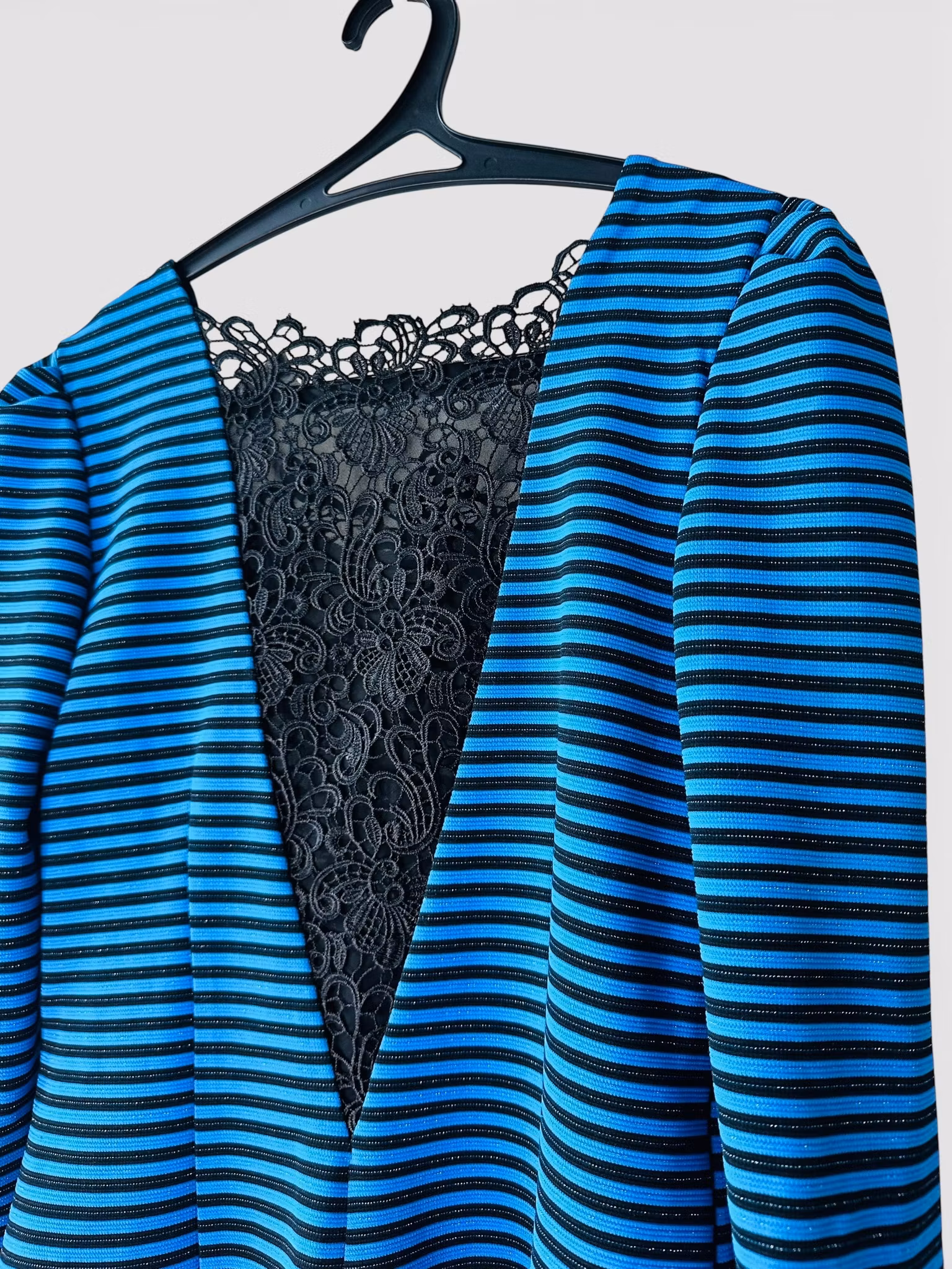 Vintage randig klänning