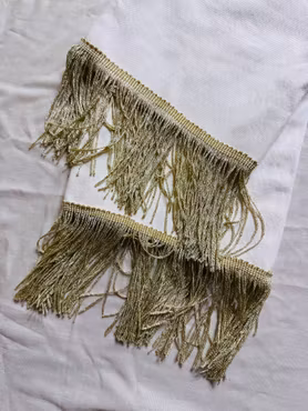 Remake: LEVI'S 501 vita 30" med fransar