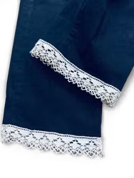 Remake: LEVI'S 501 svarta 27" med vintage spets