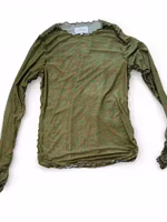 Meshtröja: grön med smileys