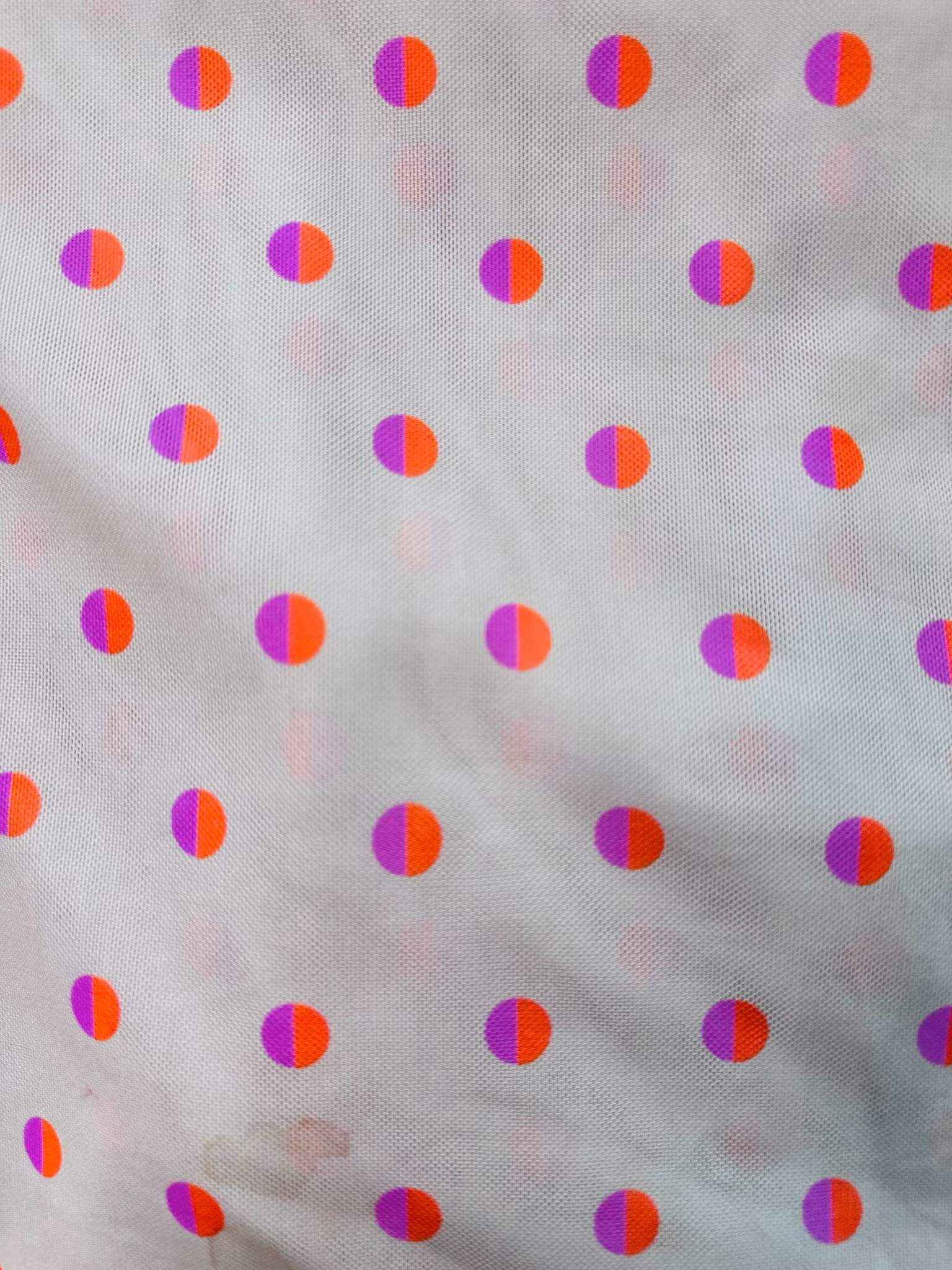 Meshtröja: beige med prickar