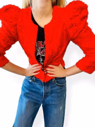 Maxad jacka med rosor