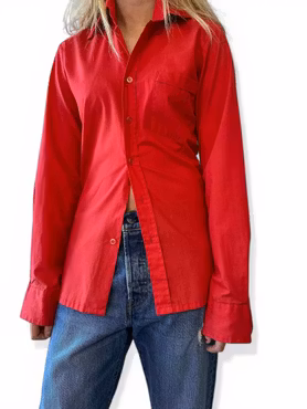 Vintage röd skjorta 70-tal