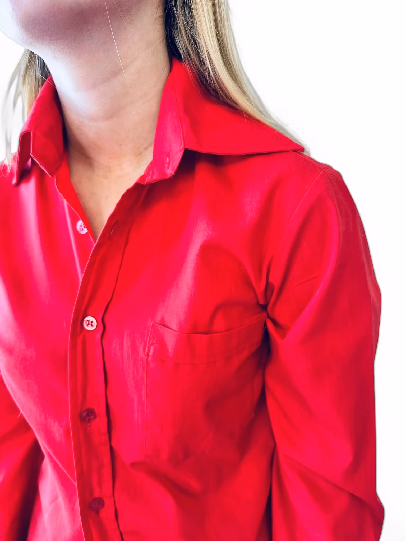 Vintage röd skjorta 70-tal