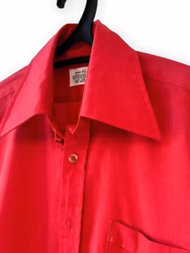 Vintage röd skjorta 70-tal