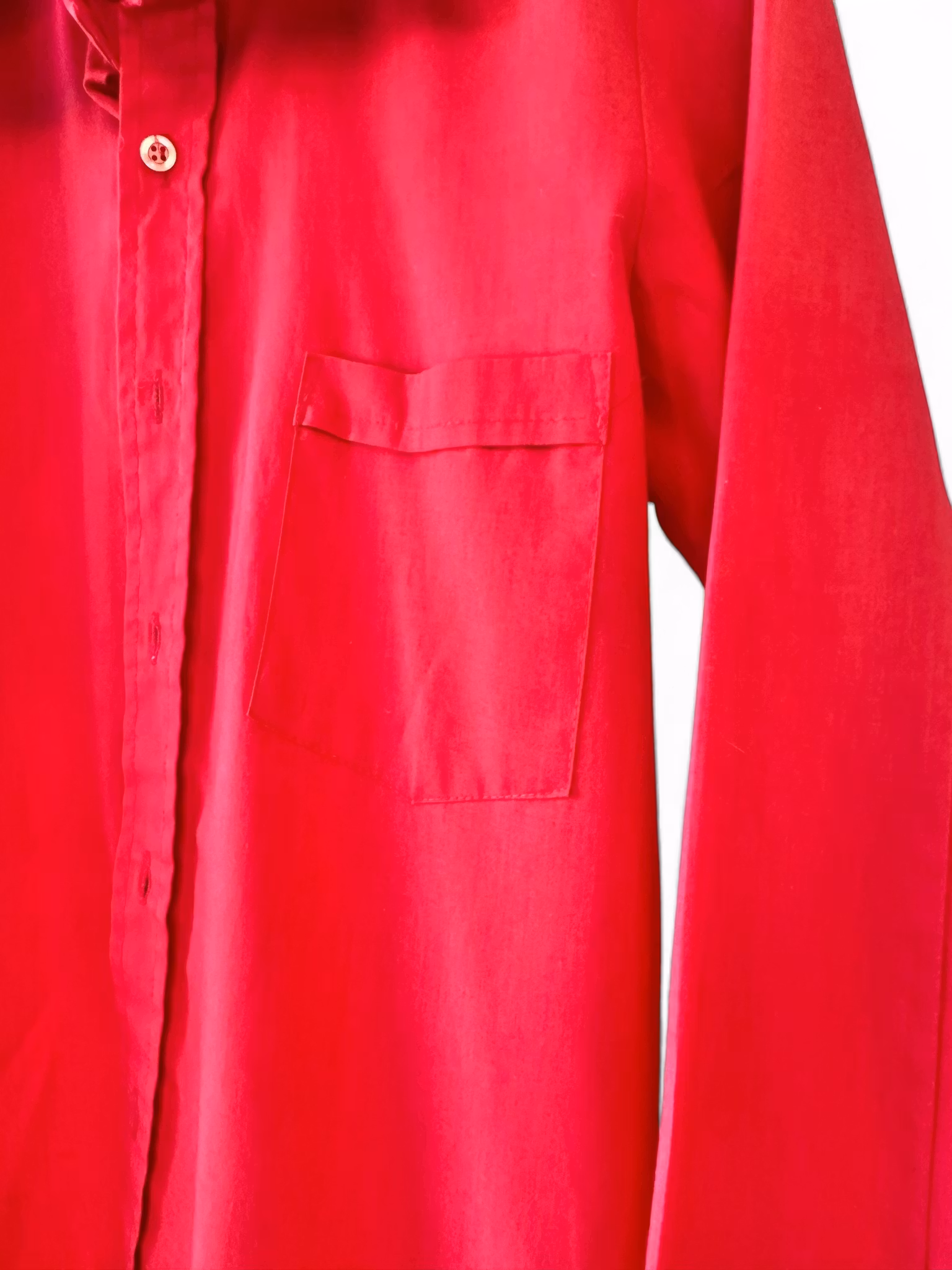 Vintage röd skjorta 70-tal