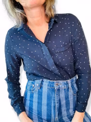 GANNI prickig skjorta