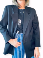 Vintage svart blazer