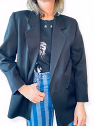 Vintage svart blazer