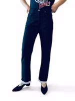 Remake: LEVI'S 501 svarta vintage 27" med  spets