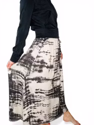 Kjol i sidenmix med tie-die