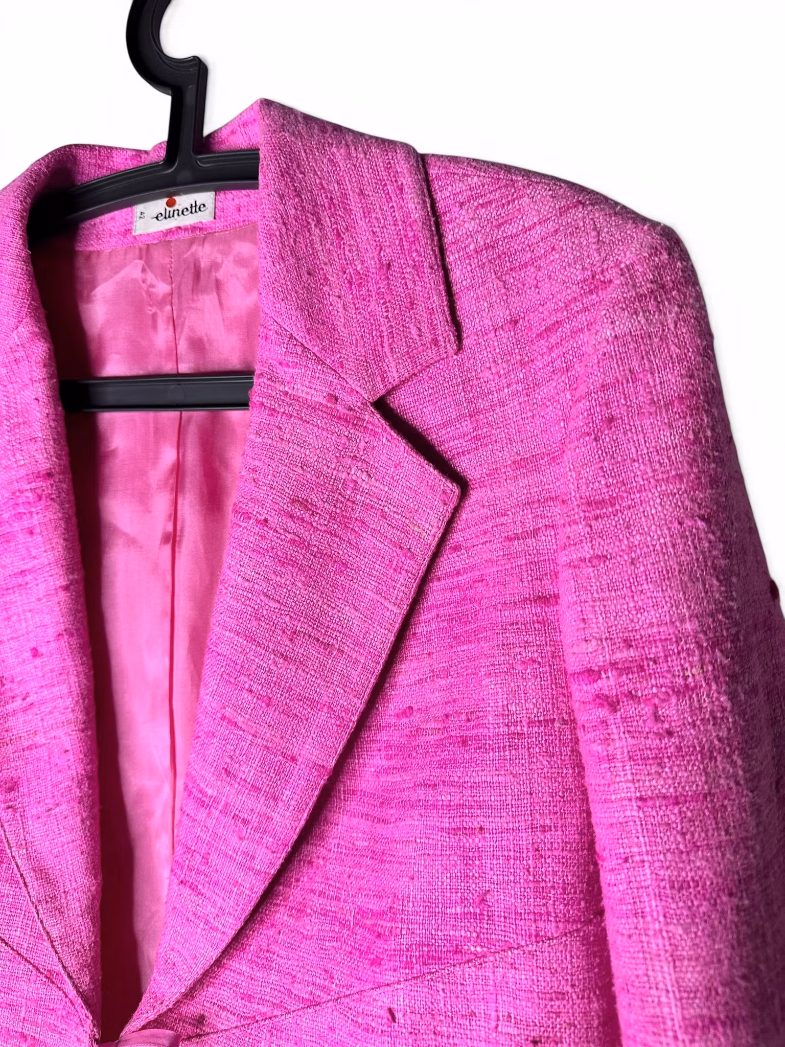 Vintage rosa kavaj i siden