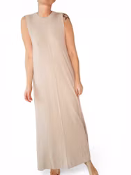 Minimalistisk klänning i sidenmix