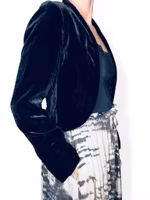 Sammetsbolero i sidenmix