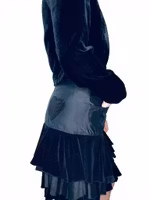 Sammetsbolero i sidenmix