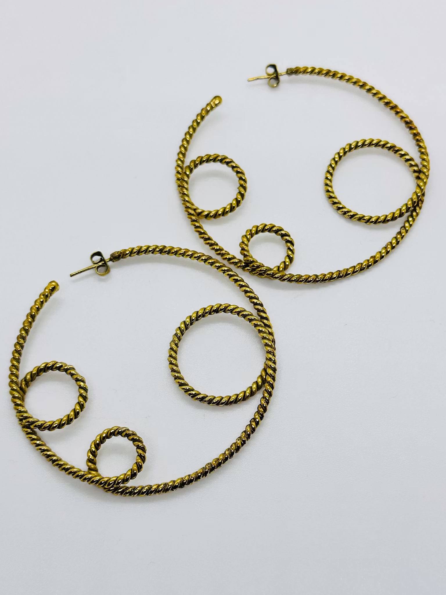 Stora repmönstrade hoops