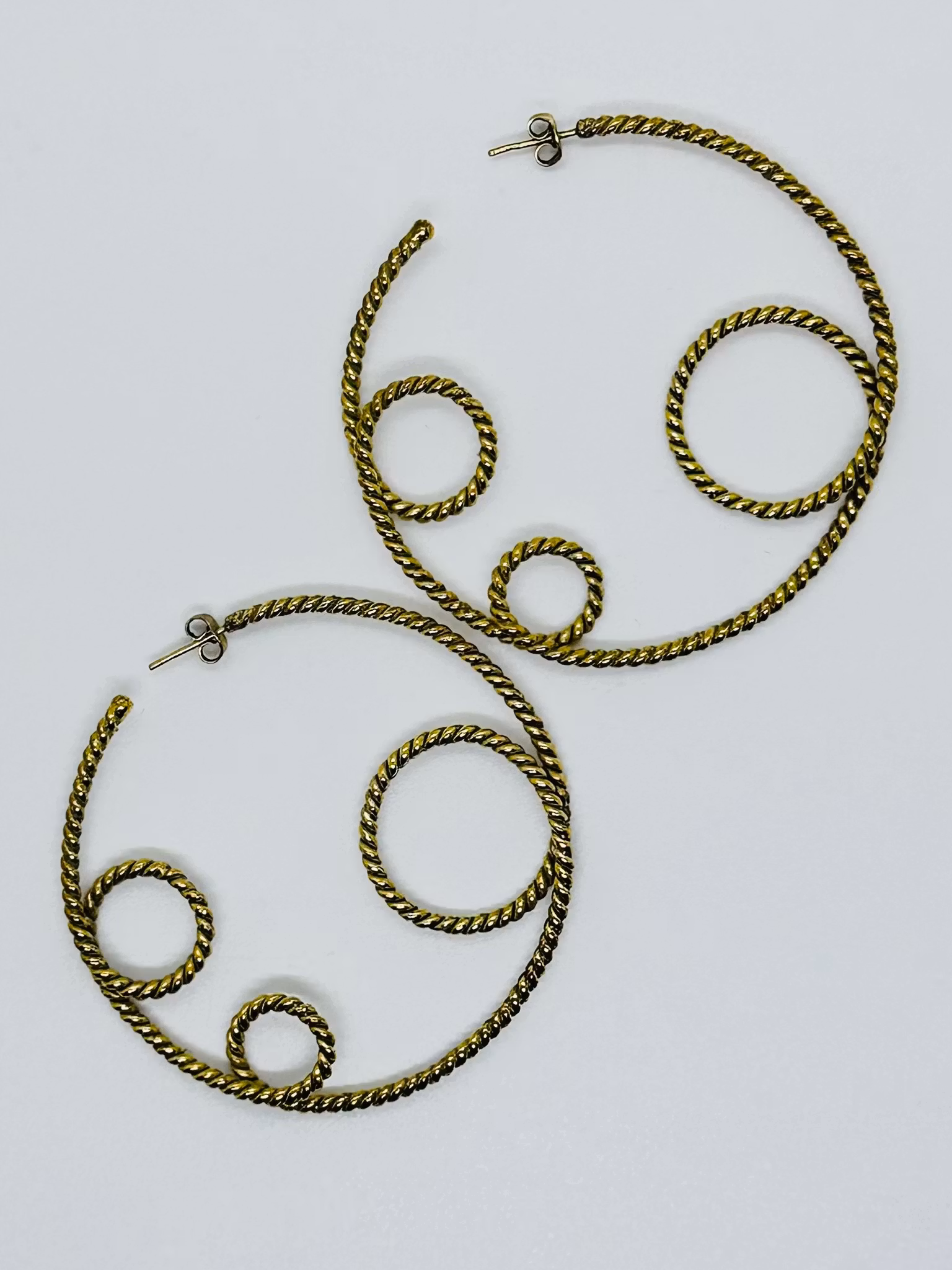 Stora repmönstrade hoops