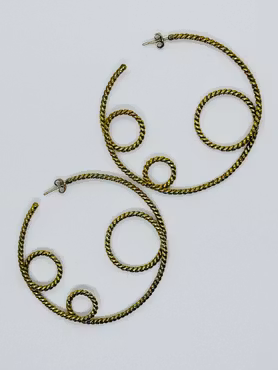 Stora repmönstrade hoops