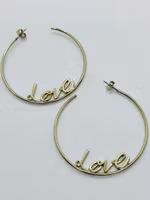 Stora ringar med LOVE