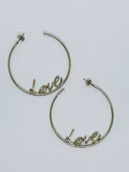 Stora ringar med LOVE