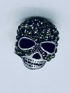 Ring med blingig dödskalle