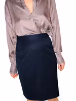 ESCADA vintage mörkblå kjol