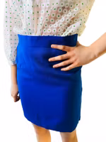 ESCADA vintage kornblå kjol