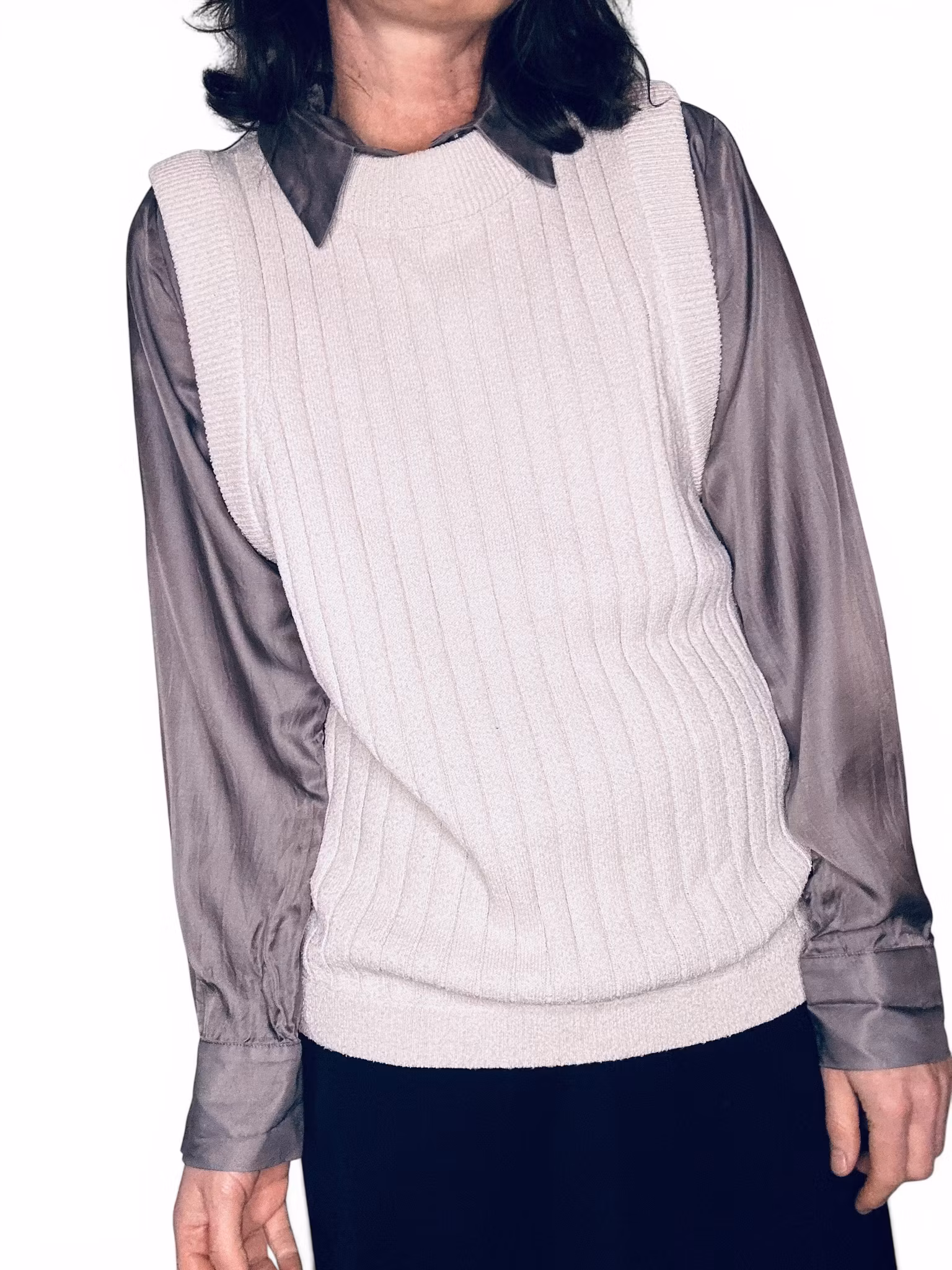 COS slipover i sidenmix