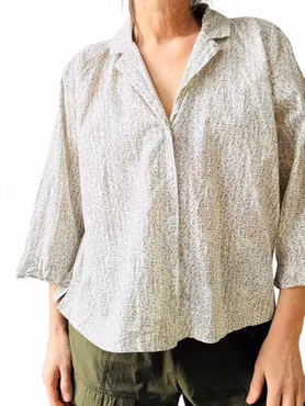 Mönstrad dansk bomullsblus