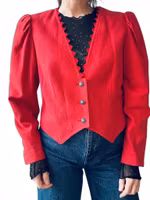 Kort kavaj med puffig ärm