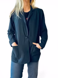 Vintage svart blazer