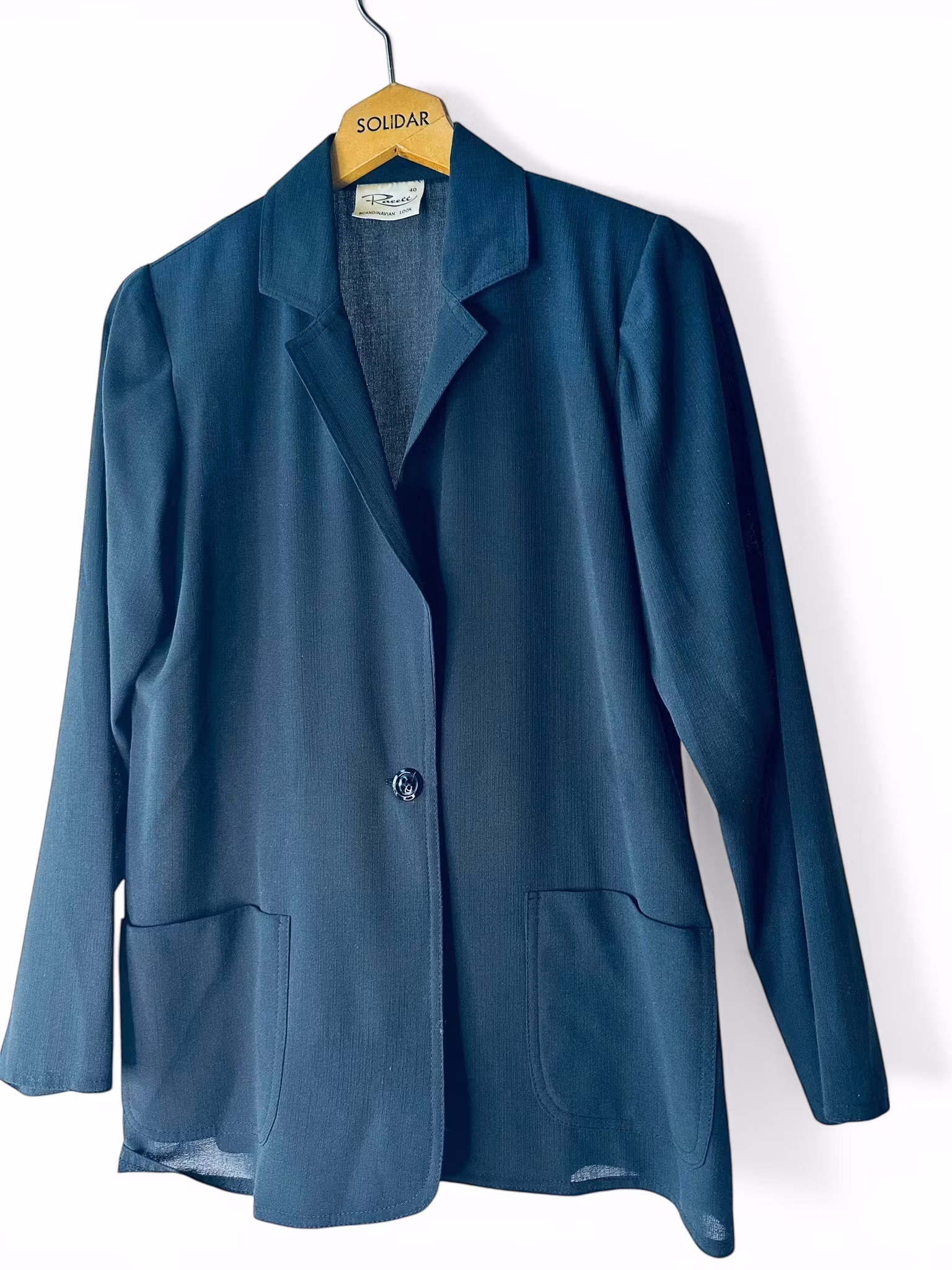 Vintage svart blazer