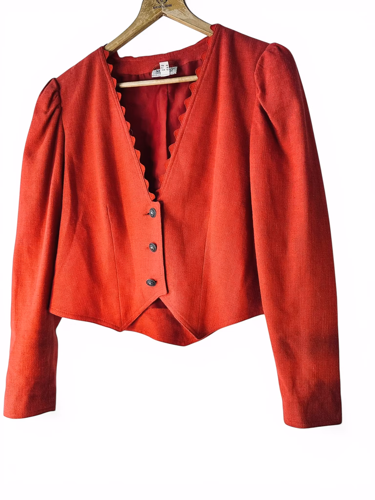 Kort kavaj med puffig ärm