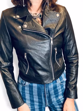 CROCKER svart MC-jacka