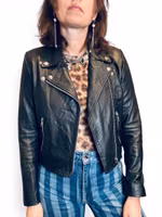 CROCKER svart MC-jacka